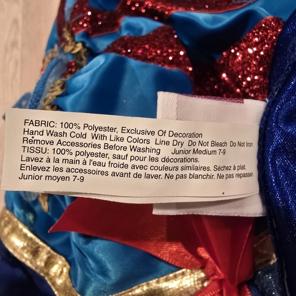 Disney JR Ladies Snow White 6 PIECE Costume Medium 7 - 9 Cosplay Halloween New. - Picture 10 of 10